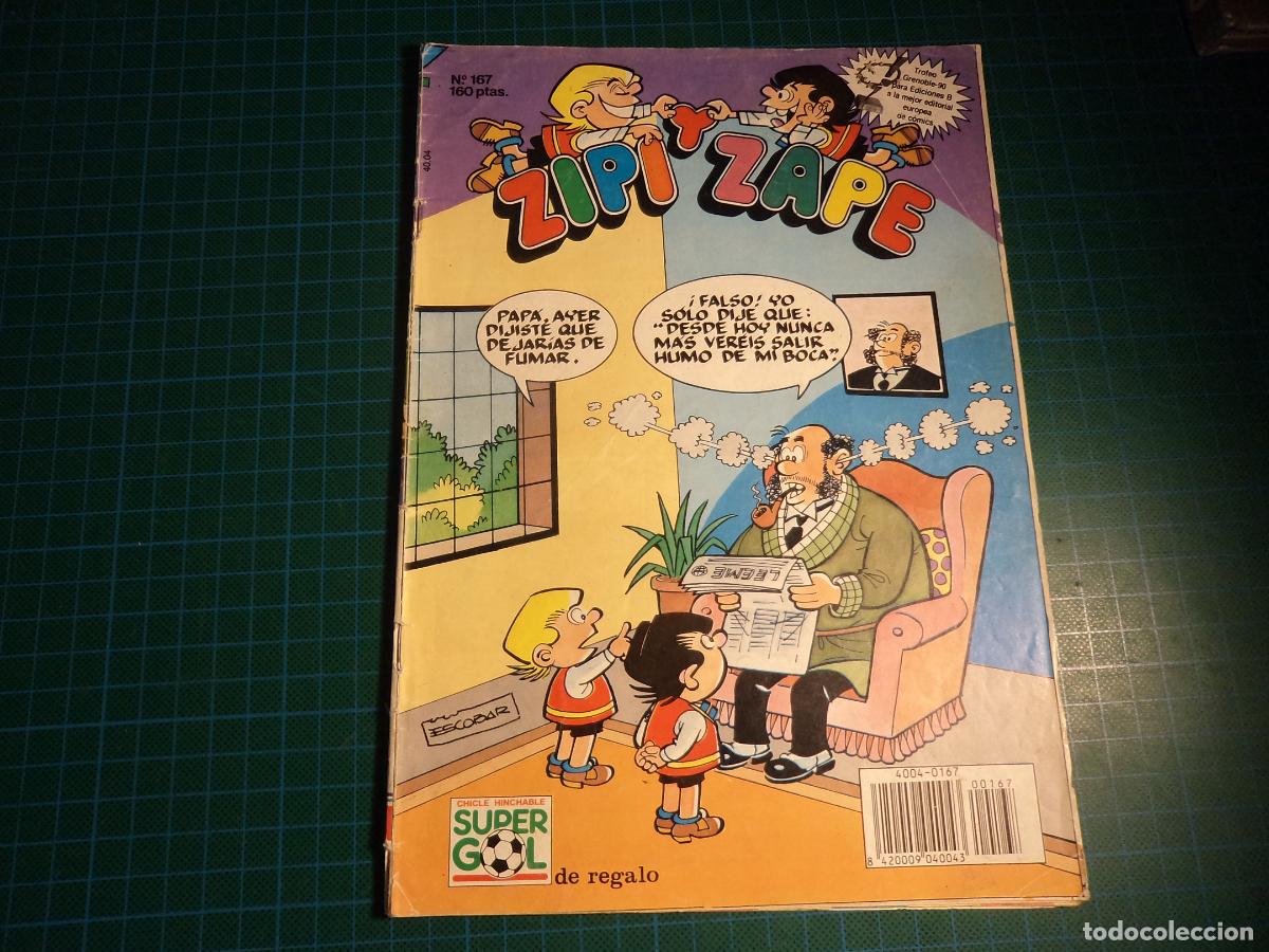 C&oacute;mics: Zipi y Zape. N&ordm; 167. Ediciones B. Con se&ntilde;ales de uso. (Ref-4-B) - Foto 1