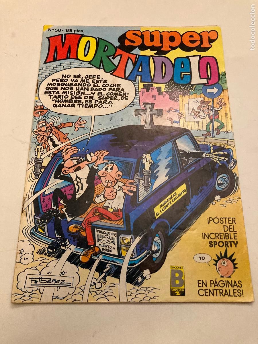 C&oacute;mics: SUPER MORTADELO N&ordm; 50. CON EL POSTER. EDICIONES B 1989 - Foto 1