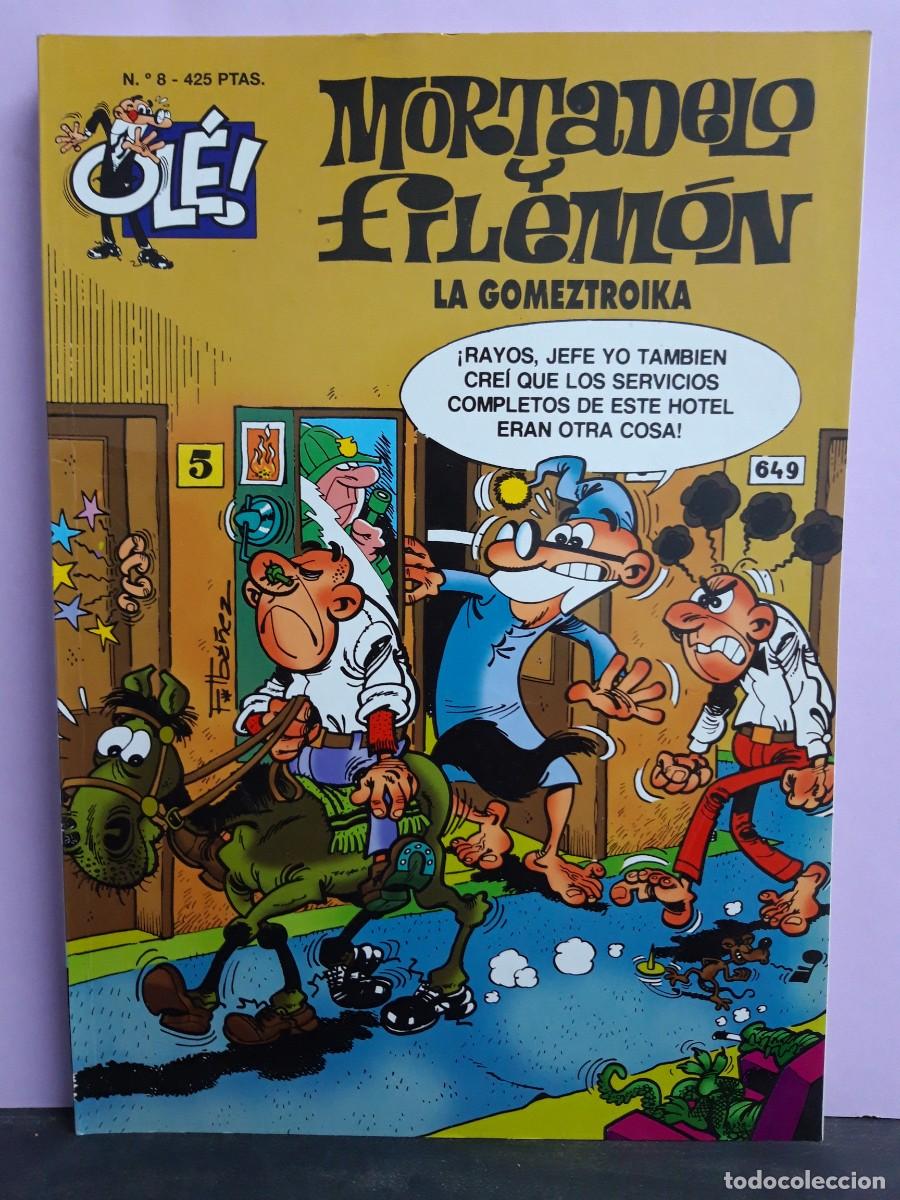 C&oacute;mics: MORTADELO Y FILEM&Oacute;N. OL&Eacute; N&ordm; 8. LA GOMEZTROIKA. EDICIONES B. 3&ordf; EDIC. 2000 - Foto 1