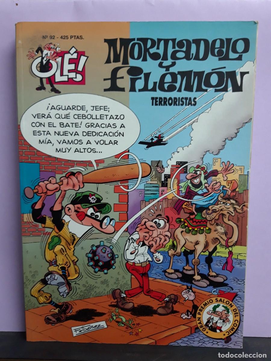 C&oacute;mics: MORTADELO Y FILEM&Oacute;N. OL&Eacute; N&ordm; 92. TERRORISTAS. EDICIONES B. 2&ordf; EDIC. 2000 - Foto 1