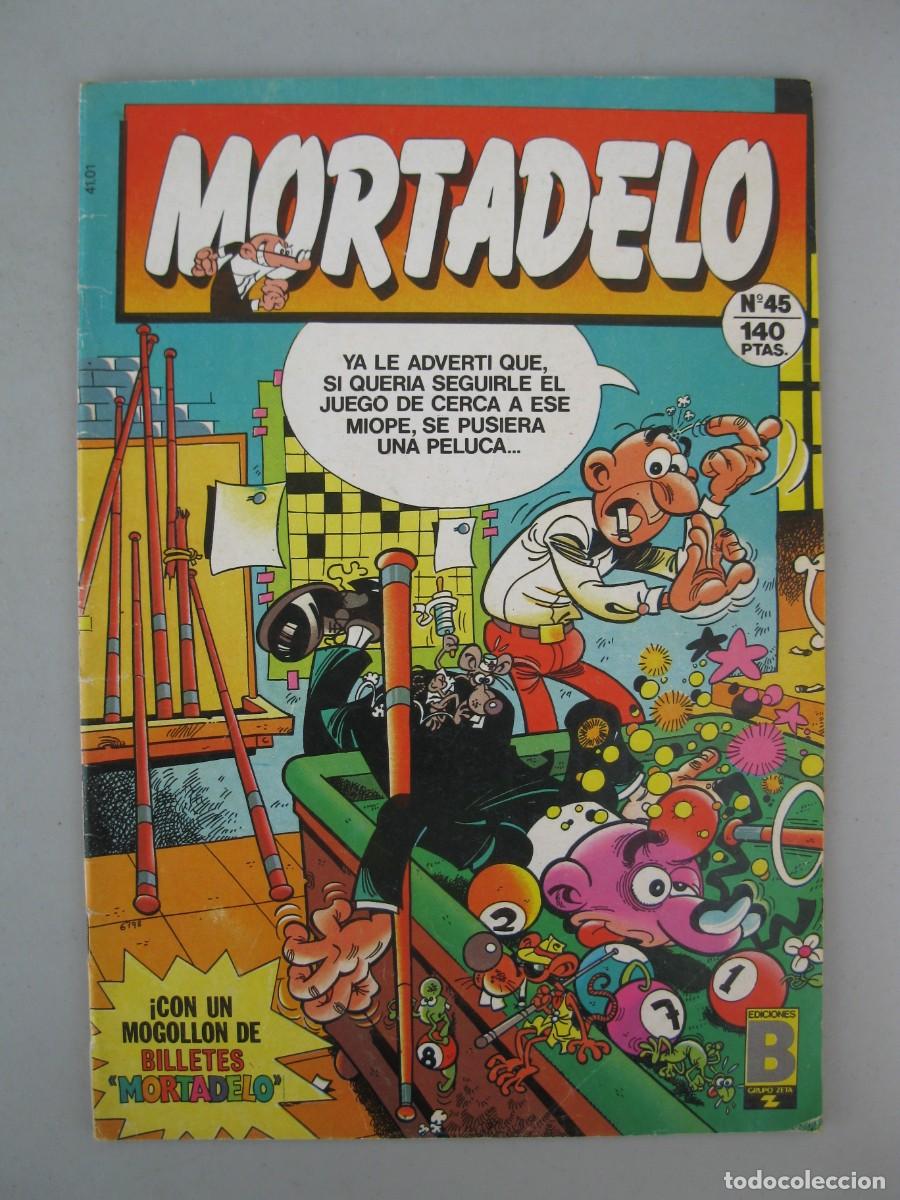 C&oacute;mics: MORTADELO - N&ordm; 45 - CON BILLETES MORTADELOS - EDICIONES B - A&Ntilde;O 1988. - Foto 1