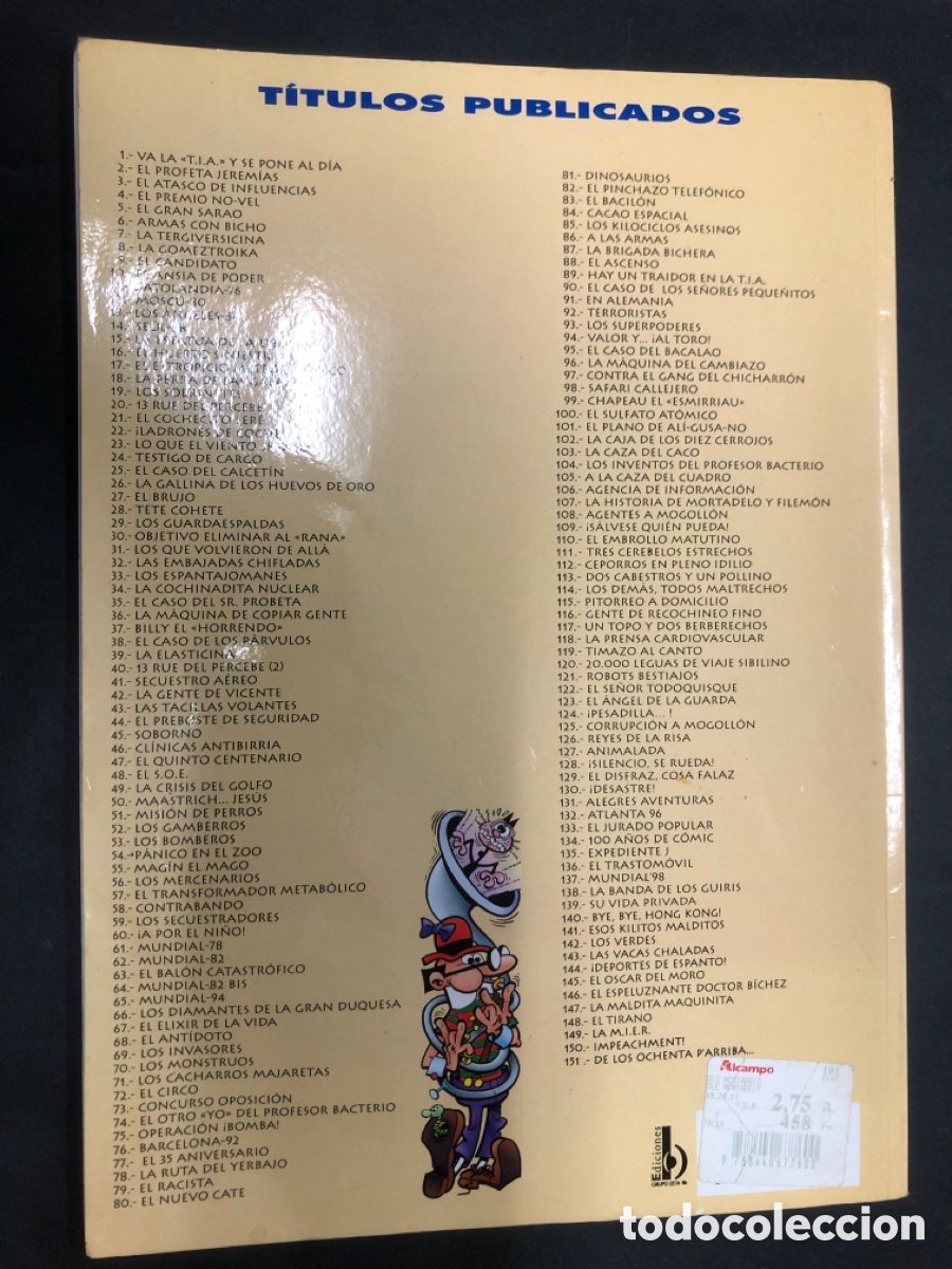 C&oacute;mics: COMIC OLE MORTADELO Y FILEMON N&ordm; 101 EDICIONES B FRANCISCO IBA&Ntilde;EZ - Foto 2