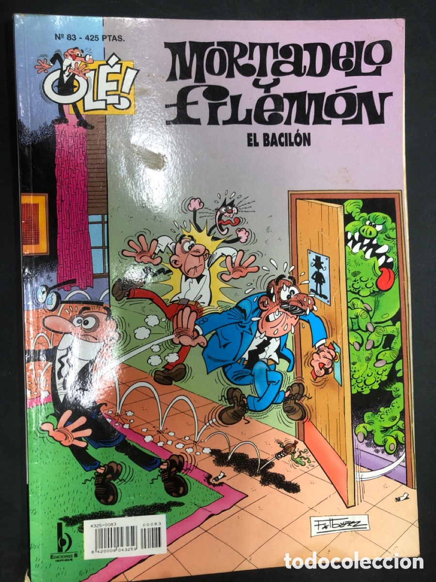 C&oacute;mics: COMIC OLE MORTADELO Y FILEMON N&ordm; 83 EL BACILON EDICIONES B FRANCISCO IBA&Ntilde;EZ - Foto 1