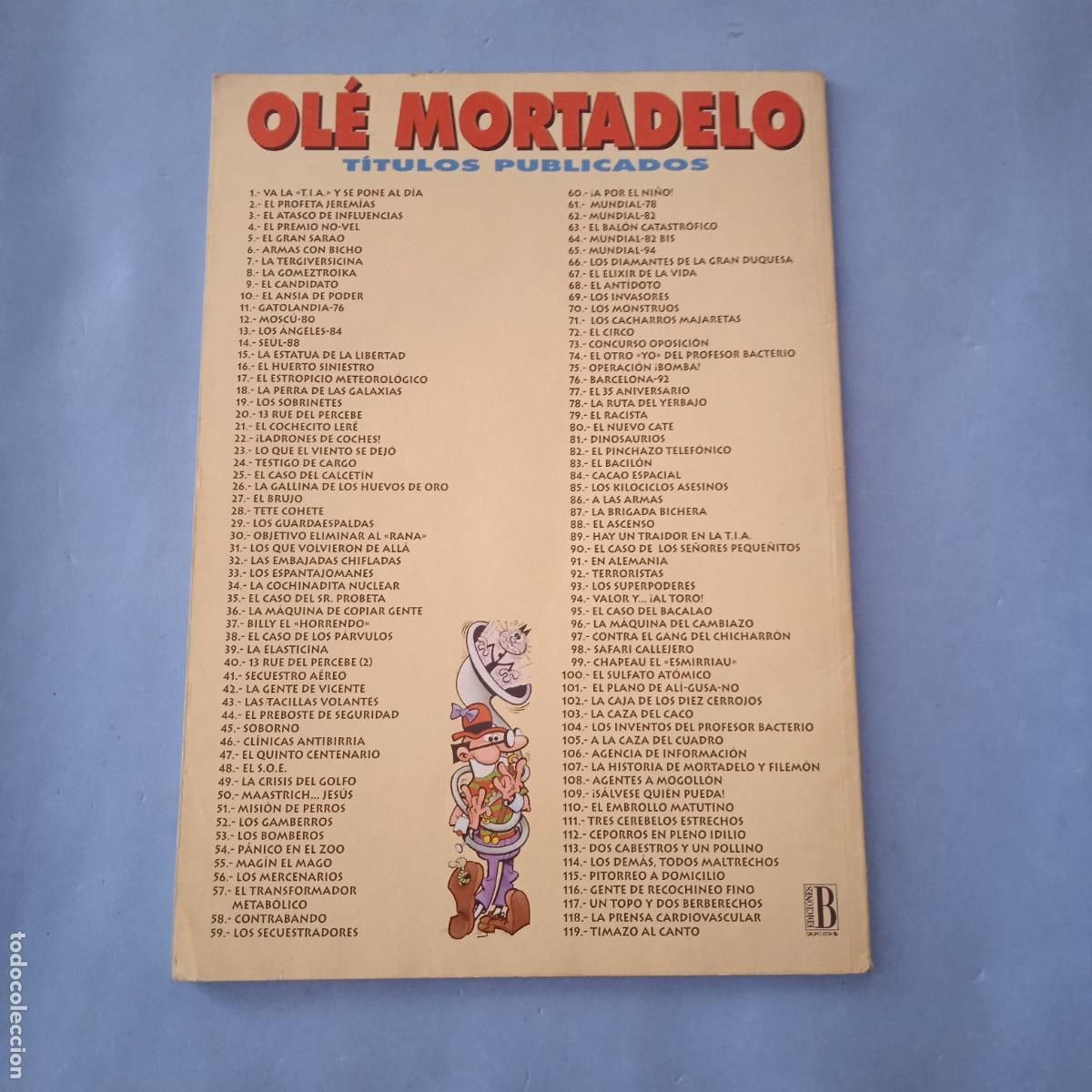 C&oacute;mics: OL&Eacute; !: MORTADELO Y FILEM&Oacute;N N&ordm; 17 A&Ntilde;O 1996, GRAN FORMATO - Foto 2
