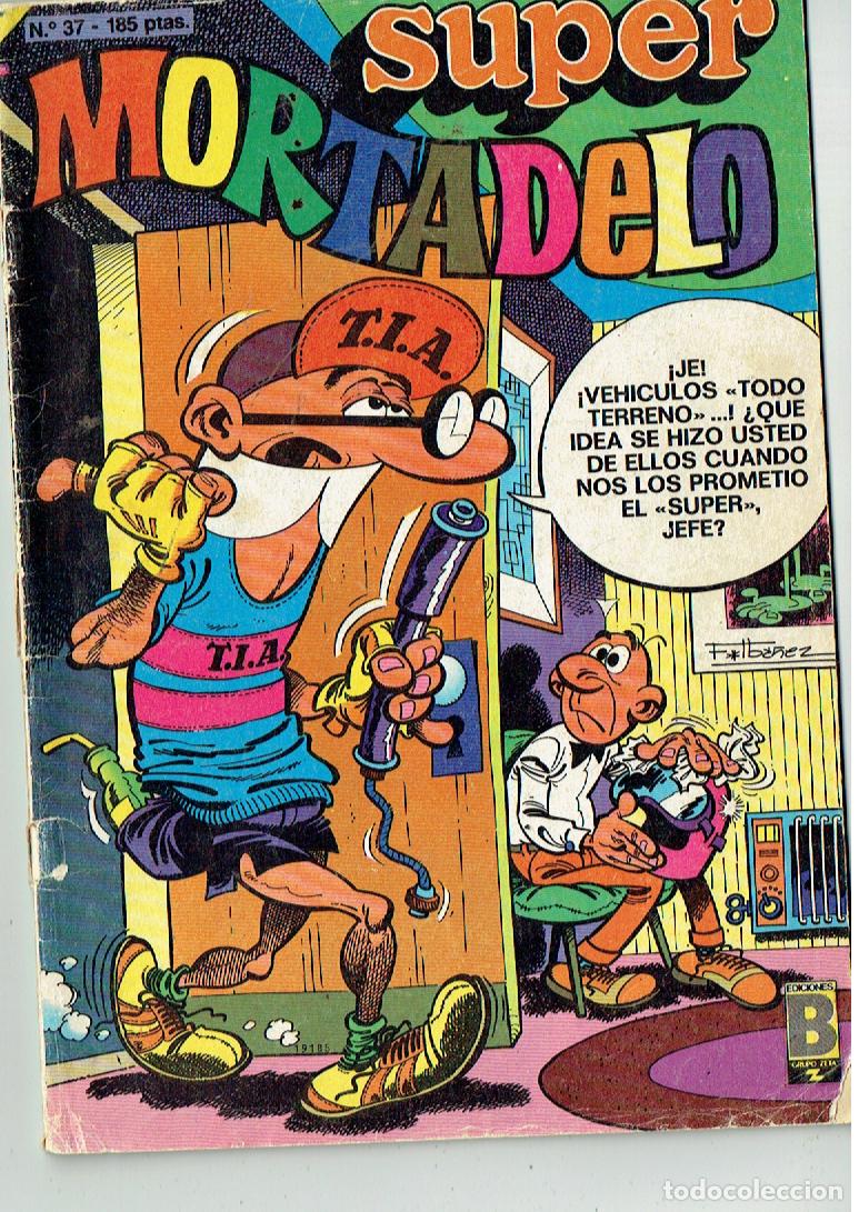 C&oacute;mics: SUPER MORTADELO. N&ordm; 37. EDICIONES B. 1988. (C/A27). - Foto 1