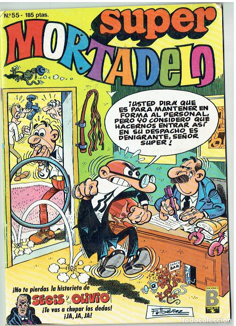 C&oacute;mics: SUPER MORTADELO. N&ordm; 55. EDICIONES B. 1988. (C/A27). - Foto 1