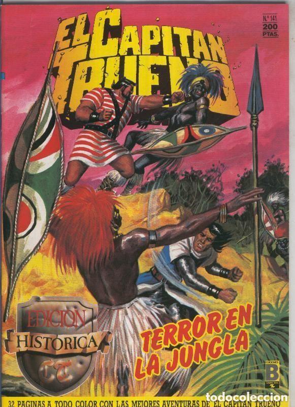C&oacute;mics: EL CAPIT&Aacute;N TRUENO - N&ordm;141 TERROR EN LA JUNGLA, EDICIONES B, 1987 - Foto 1