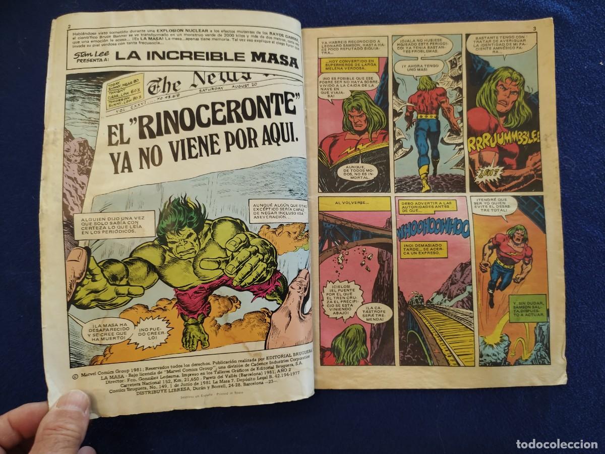 C&oacute;mics: La Masa N&ordm; 7 Editorial Bruguera 1981 - Foto 3