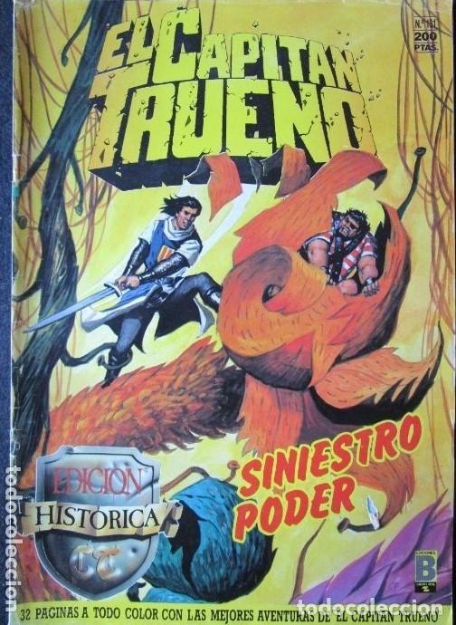 C&oacute;mics: EL CAPITAN TRUENO N&ordm; 131, SINIESTRO PODER, EDICI&Oacute;N HISTORICA, EDICIONES B, - Foto 1