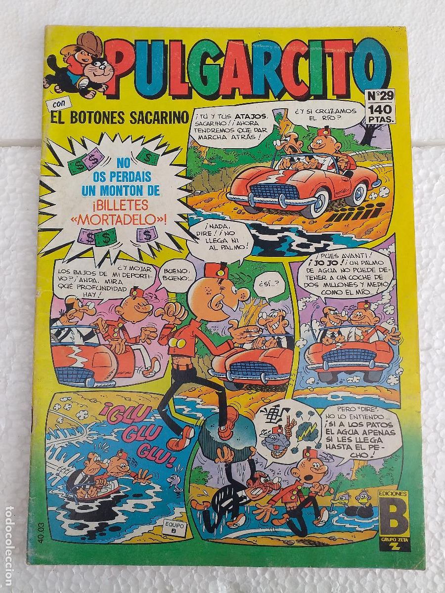 C&oacute;mics: NO COMPRAR ERROR EN EL LOTE - PULGARCITO - N&ordm; 4 - 1987 EDICIONES B - Foto 1