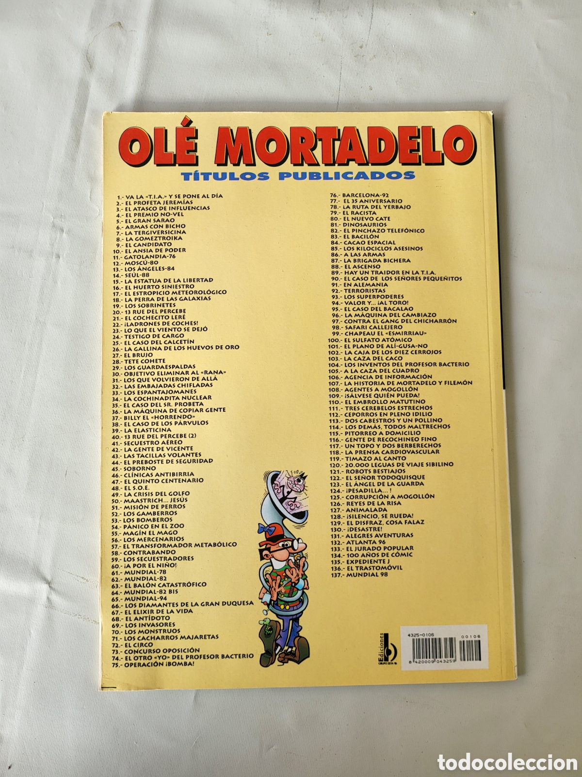 C&oacute;mics: Ol&eacute; Mortadela y Filemon, numero 106, Ediciones B - Foto 3