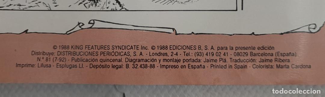 C&oacute;mics: COMIC, EL PRINCIPE VALIENTE N&ordm; 81, EDICIONES B 1988 - Foto 2
