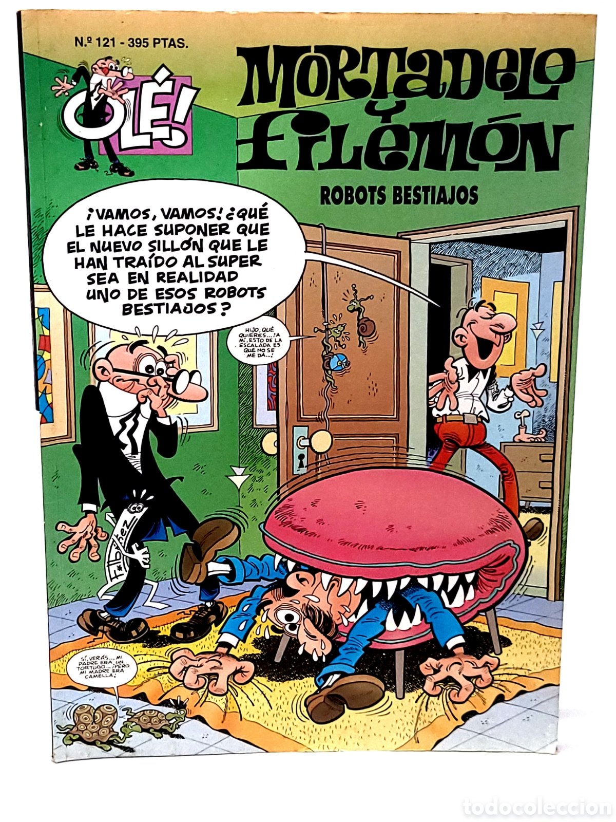 Muy Buen Estado Mortadelo y Filemon 121 Primera Edicion Robots Bestiajos Ole Ediciones B