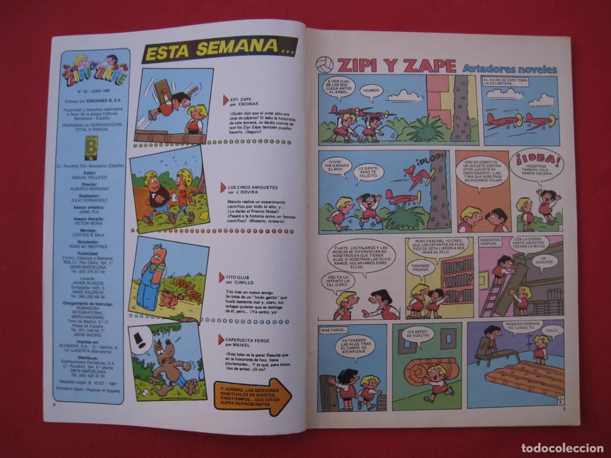 C&oacute;mics: ZIPI Y ZAPE - N&ordm; 65 - EDICIONES B. - Foto 6