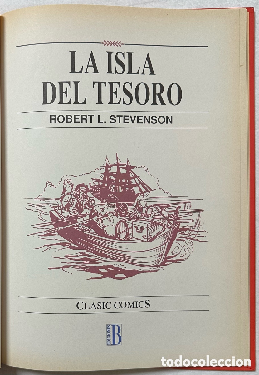 C&oacute;mics: La Isla del Tesoro. Robert L. Stevenson. Cl&aacute;sicos c&oacute;mics. 1991, primera edici&oacute;n. - Foto 5