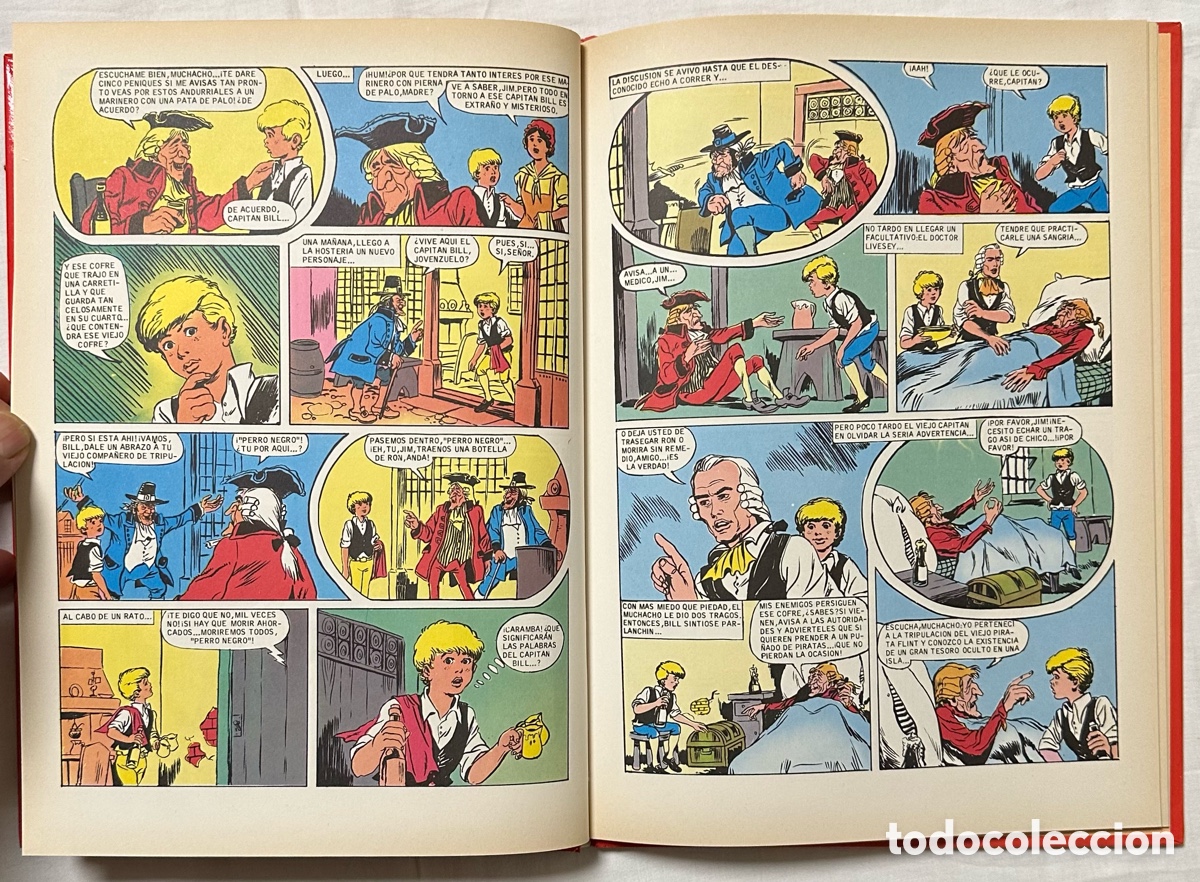 C&oacute;mics: La Isla del Tesoro. Robert L. Stevenson. Cl&aacute;sicos c&oacute;mics. 1991, primera edici&oacute;n. - Foto 6