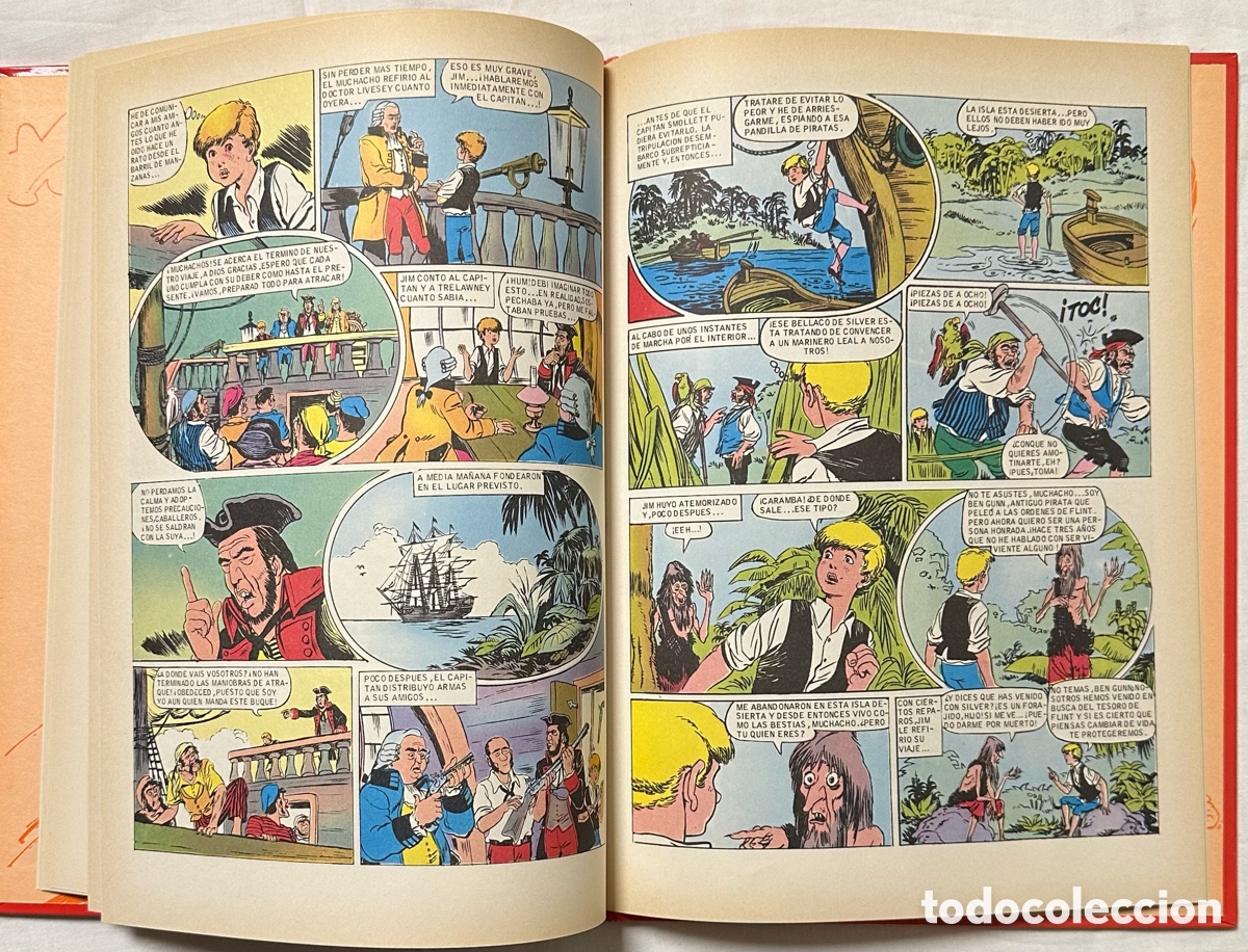 C&oacute;mics: La Isla del Tesoro. Robert L. Stevenson. Cl&aacute;sicos c&oacute;mics. 1991, primera edici&oacute;n. - Foto 7