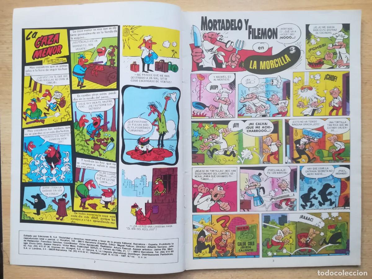 C&oacute;mics: Mortadelo N&ordm; 199 Ediciones B 1987 - Foto 2