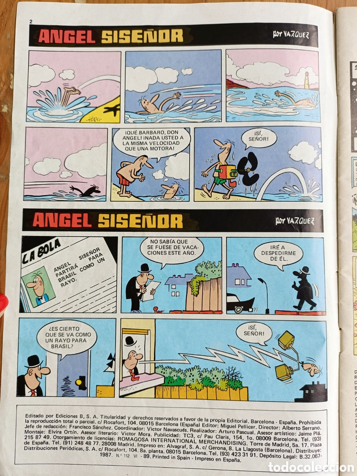 C&oacute;mics: Revista/comic Mortadelo y Filem&oacute;n N&deg;112, Ediciones B, 1989 - Foto 4
