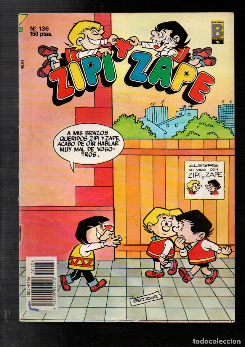 C&oacute;mics: ZIPI Y ZAPE. N&ordm; 136- EDICIONES B, 1990 - Foto 1