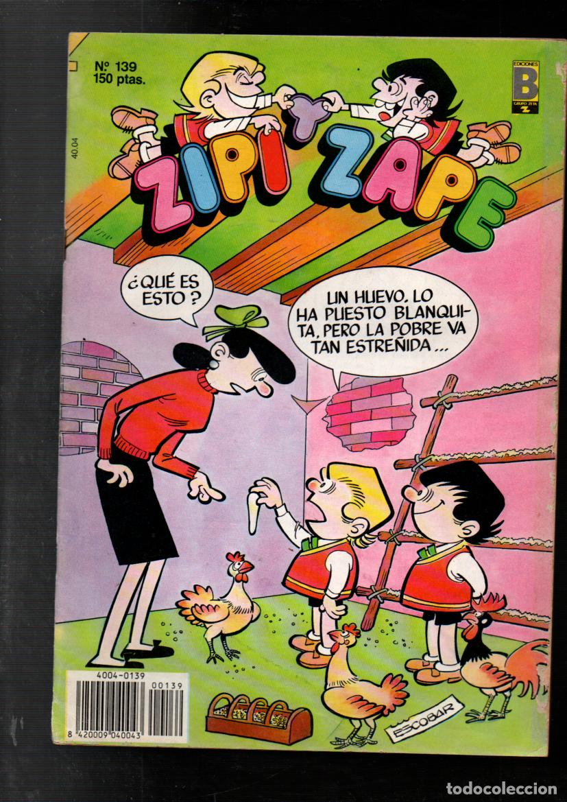 C&oacute;mics: ZIPI Y ZAPE. N&ordm; 139- EDICIONES B, 1990 - Foto 1