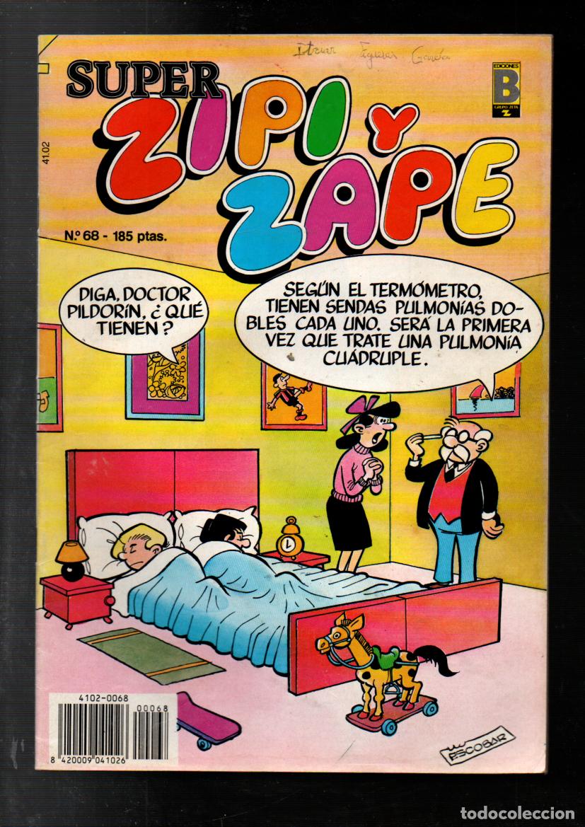 C&oacute;mics: SUPER ZIPI Y ZAPE. N&ordm; 68. EDICIONES B, 1990 - Foto 1