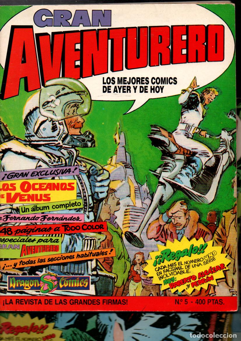 C&oacute;mics: GRAN AVENTURERO, LOTE DE 10 EJEMPLARES. VER DESCRIPCION..... DRAGON COMICS. EDICIONES B, 1989 - Foto 1