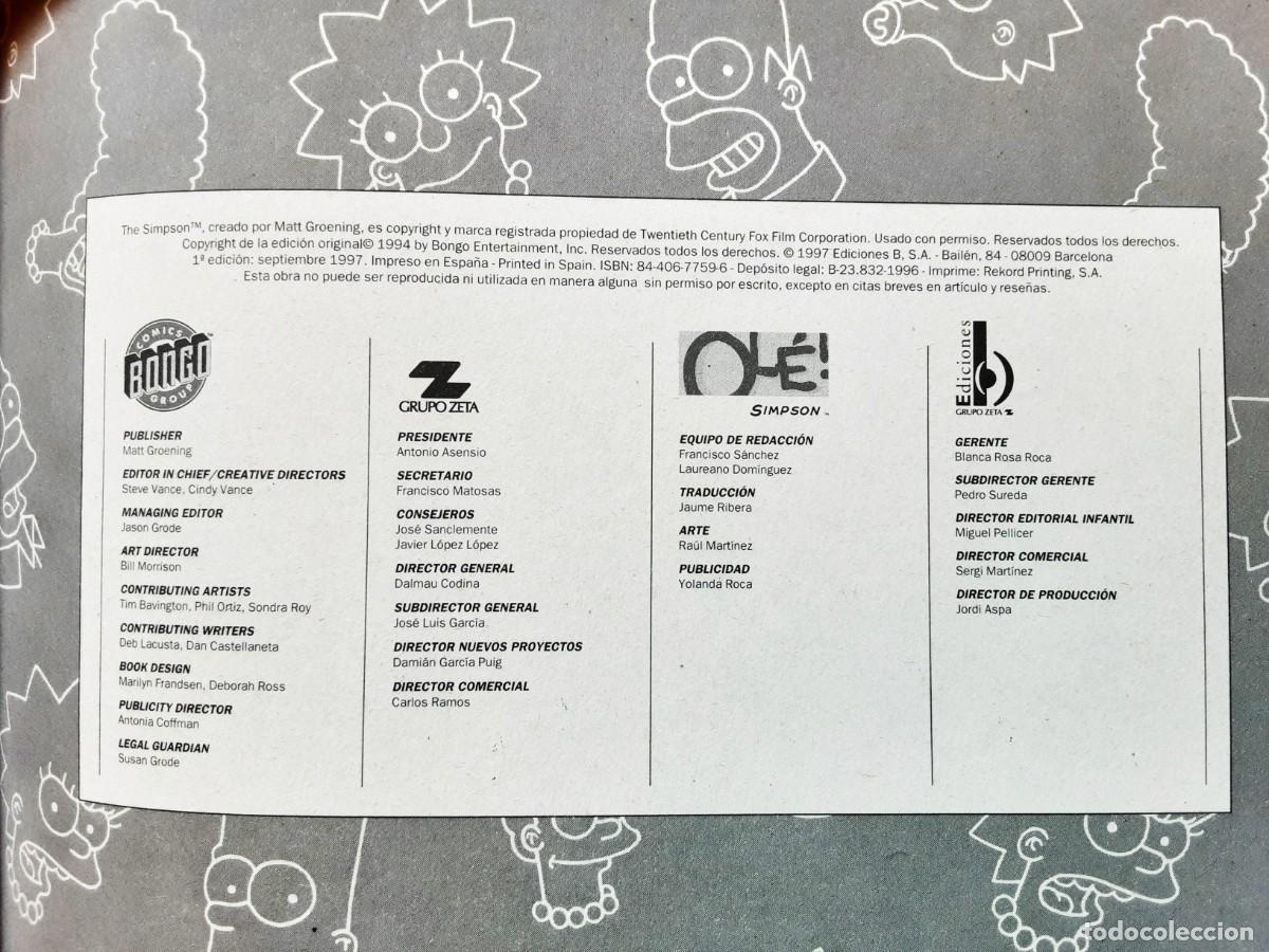 C&oacute;mics: OLE LOS IMPRUDENTES SIMPSON N&ordm;12 A&Ntilde;O 1996 - Foto 6