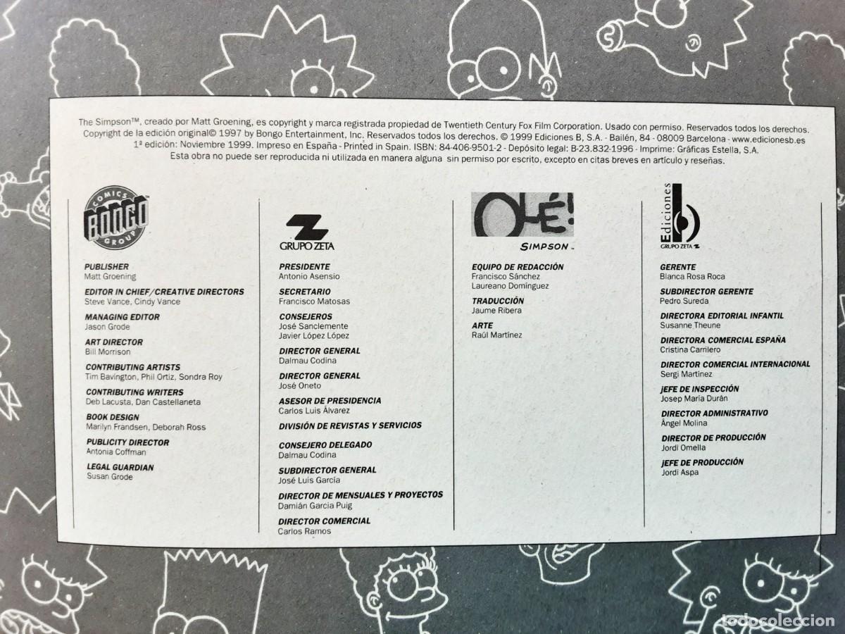 C&oacute;mics: OLE LOS DESASTROSOS SIMPSON N&ordm;25 A&Ntilde;O 1997 - Foto 5