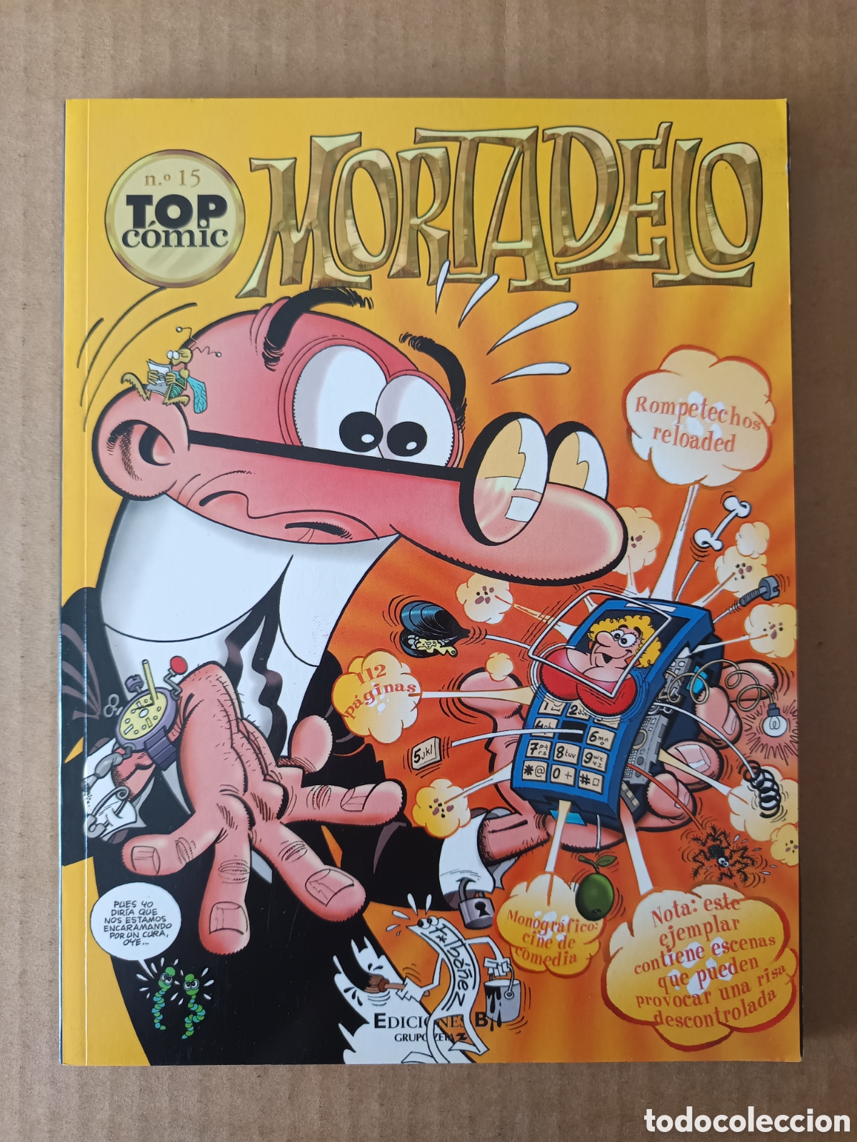 C&oacute;mics: Top C&oacute;mic n&deg;15 Mortadelo (Ediciones B, 2005). Ver &iacute;ndice. - Foto 1