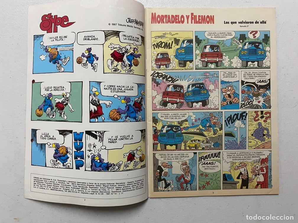 C&oacute;mics: MORTADELO - (Ediciones B, 1987) - n&ordm; 183 - TEBEO, COMIC. - Foto 3