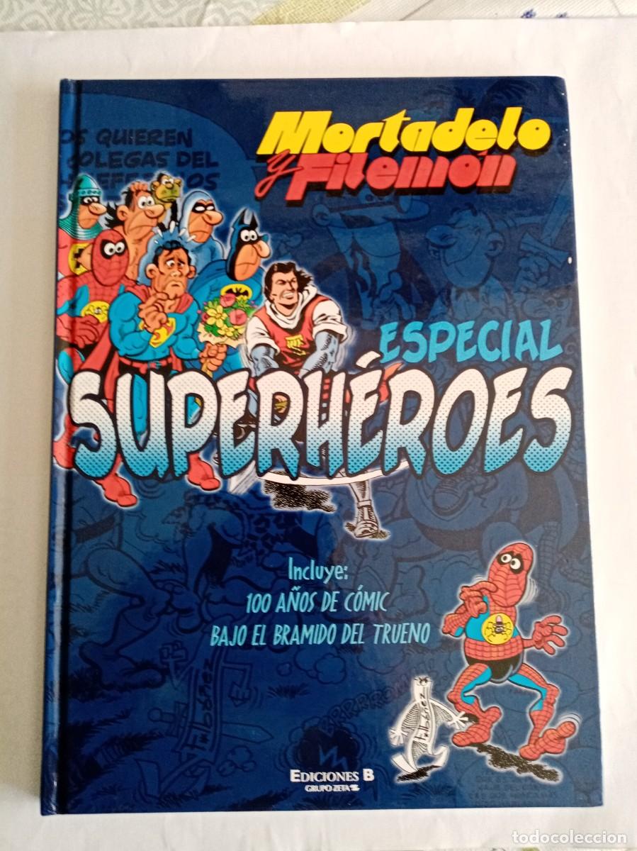 C&oacute;mics: MORTADELO Y FILEMON , ESPECIAL SUPERH&Eacute;ROES ( EDICIONES B ) - Foto 1