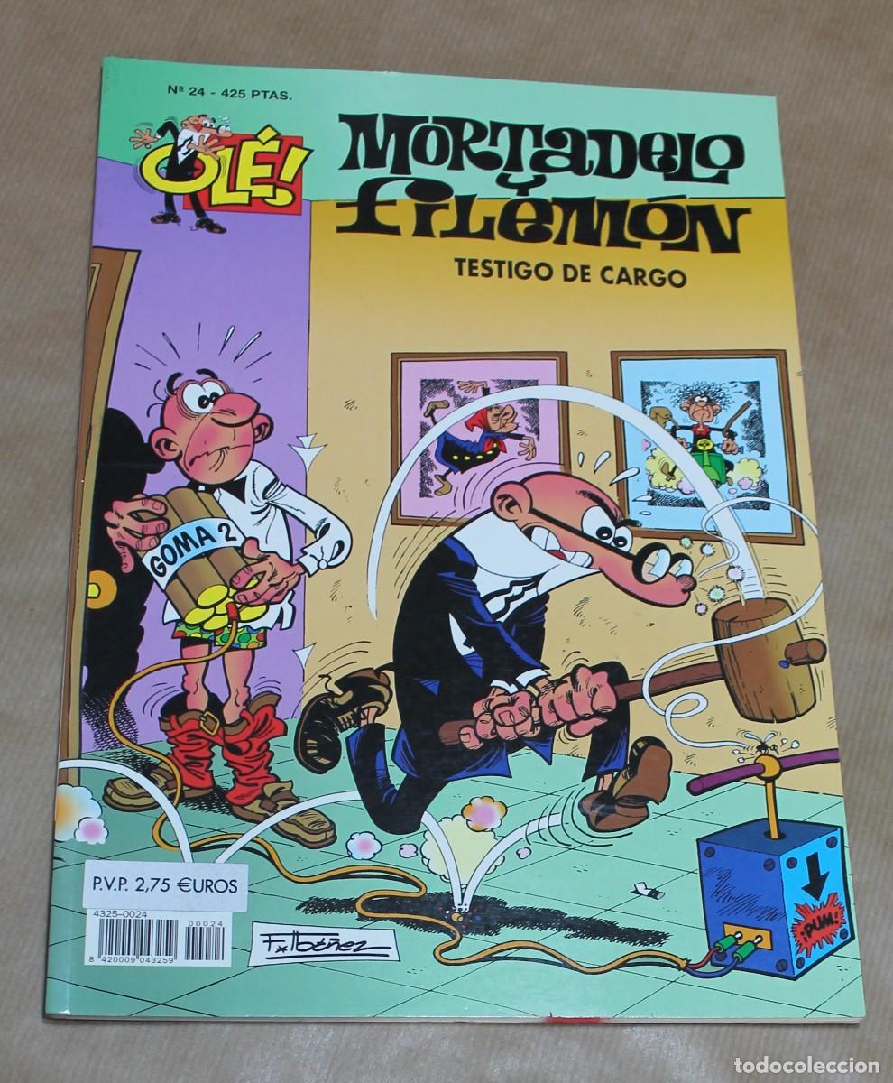 C&oacute;mics: OL&Eacute; - MORTADELO Y FILEM&Oacute;N - N&ordm; 24 TESTIGO DE CARGO - Ed. B, a&ntilde;o 2001 - NUEVO - Foto 1