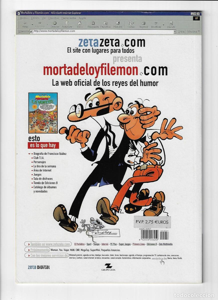 C&oacute;mics: Ediciones B. Colecci&oacute;n Ol&eacute; Mortadelo y Filem&oacute;n. 57 - Foto 2