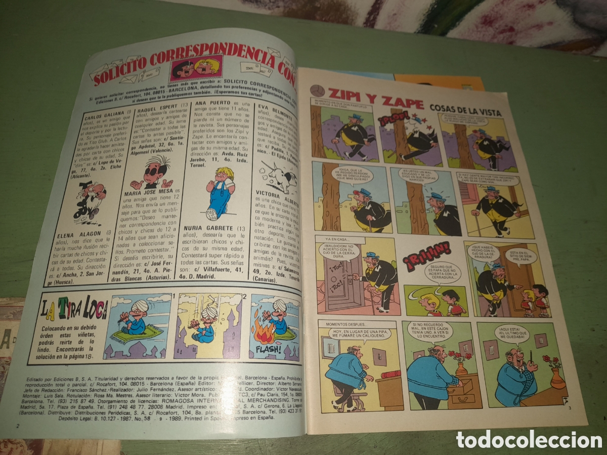 C&oacute;mics: Lote Zipi y Zape ,n&uacute;meros 122,y185 - Foto 7
