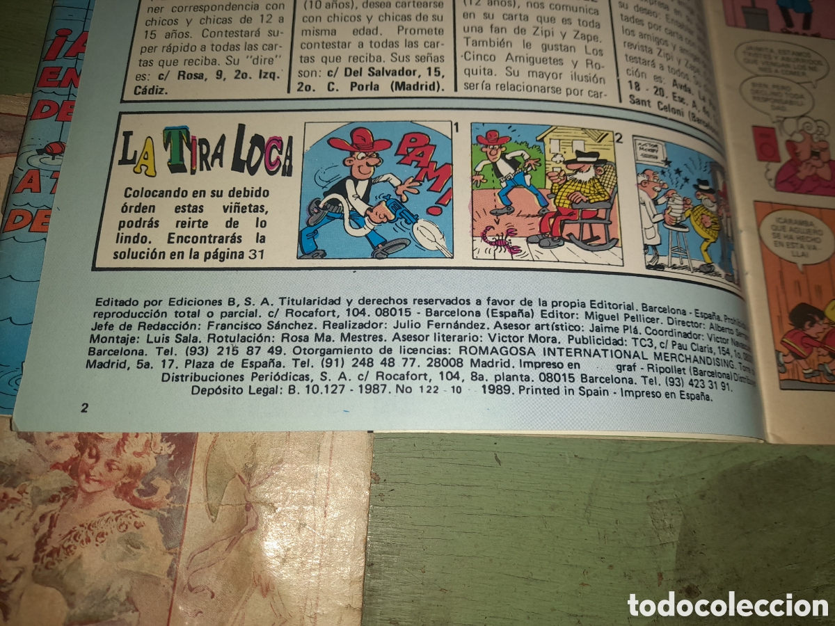 C&oacute;mics: Lote Zipi y Zape ,n&uacute;meros 122,y185 - Foto 8