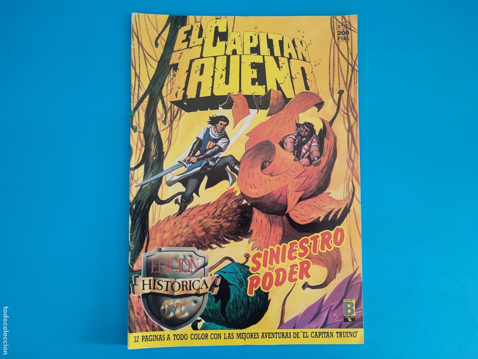 C&oacute;mics: COMIC EL CAPITAN TRUENO SINIESTRO PODER N&ordm; 131 A&Ntilde;O 1987 EDICION HISTORICA DE EDICIONES B - Foto 1