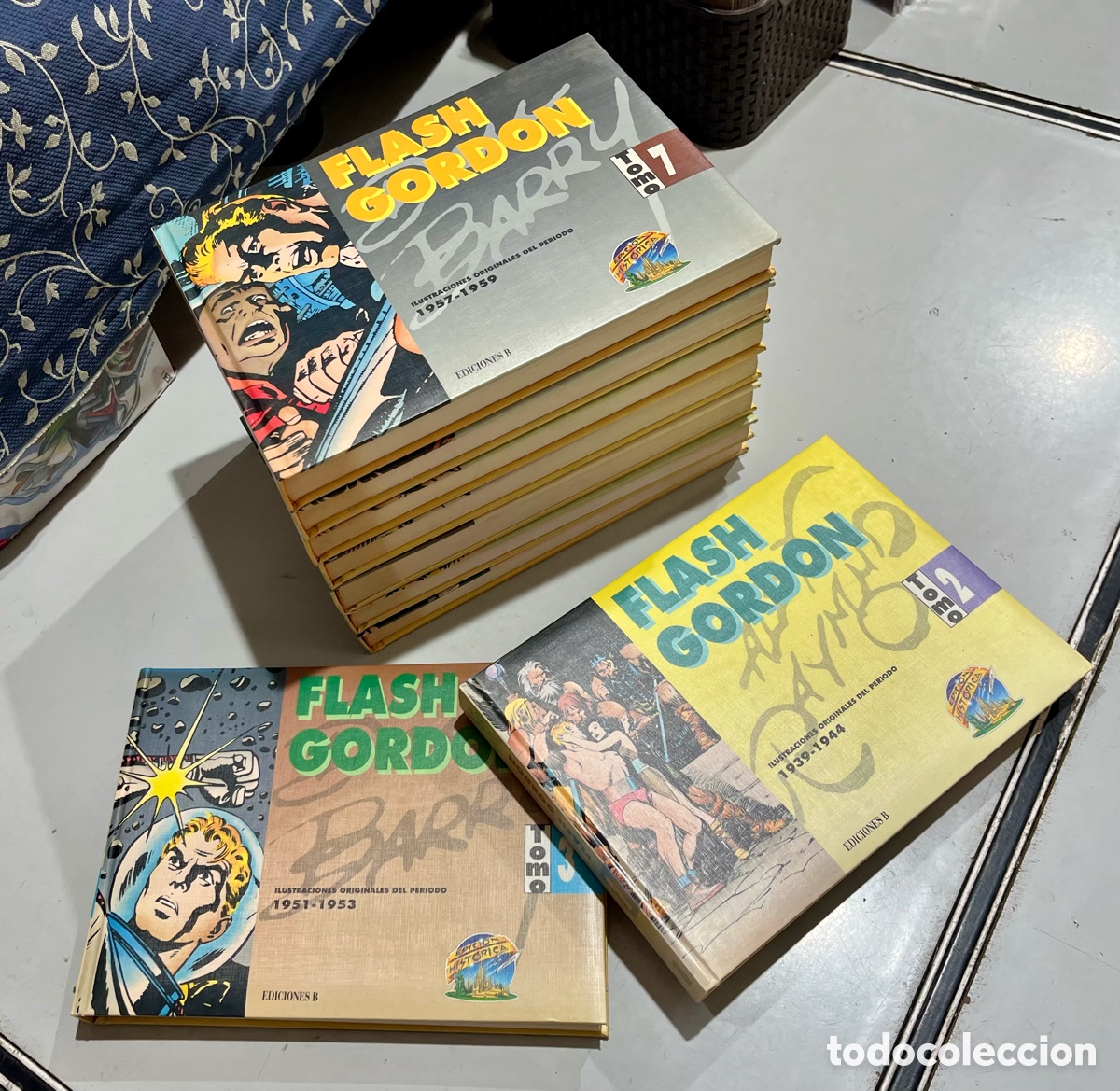 C&oacute;mics: FLASH GORDON, EDICI&Oacute;N HIST&Oacute;RICA, 9 TOMOS COMPLETA, (EDICIONES B), NUEVA!! - Foto 1