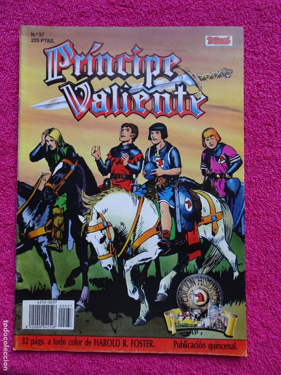 C&oacute;mics: pr&iacute;ncipe valiente 37 ediciones b 1988 edici&oacute;n hist&oacute;rica tebeos - Foto 1