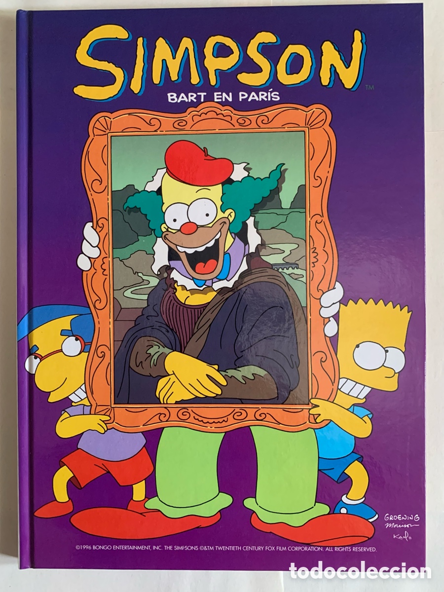 C&oacute;mics: Simpson Bart En Paris Tapa Dura Ediciones B 2005 - Foto 1