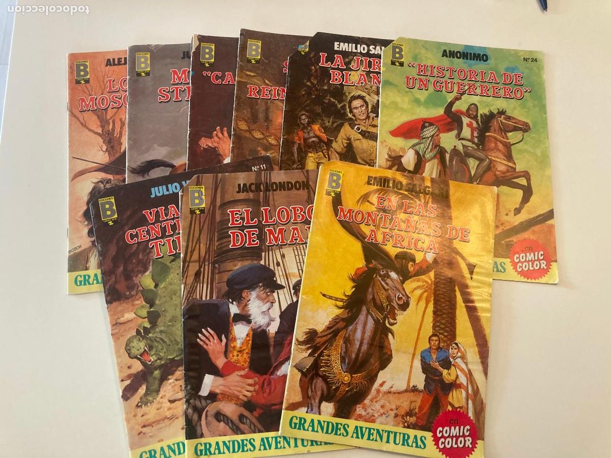 C&oacute;mics: LIQUIDACI&Oacute;N!! - LOTE 9 EJEMPLARES GRANDES AVENTURAS - EDICIONES B - Foto 1