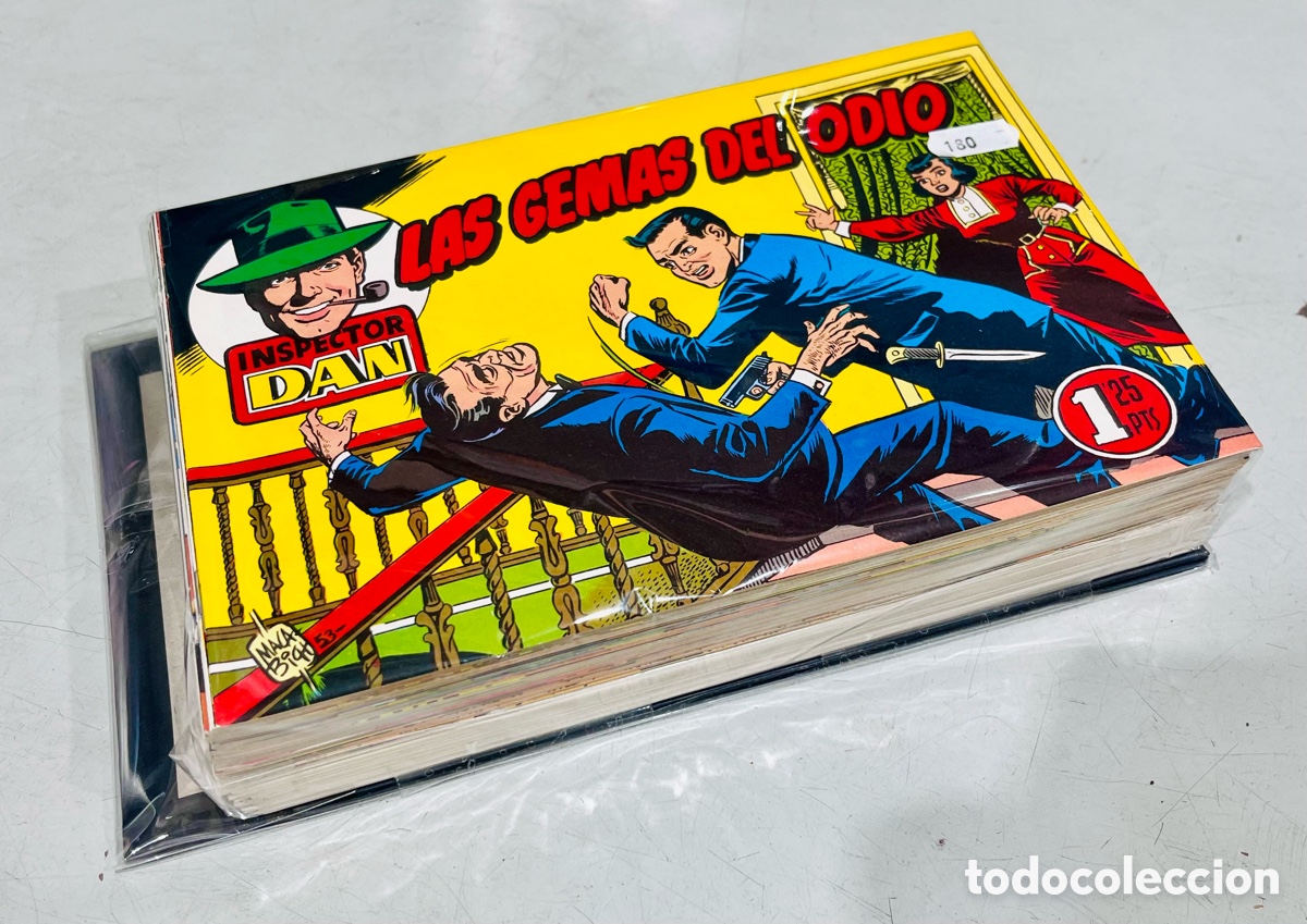 C&oacute;mics: COLECCI&Oacute;N INSPECTOR DAN, 72 N&Uacute;MEROS COMPLETA, (EDICIONES B), CON SU TAPA!! - Foto 1