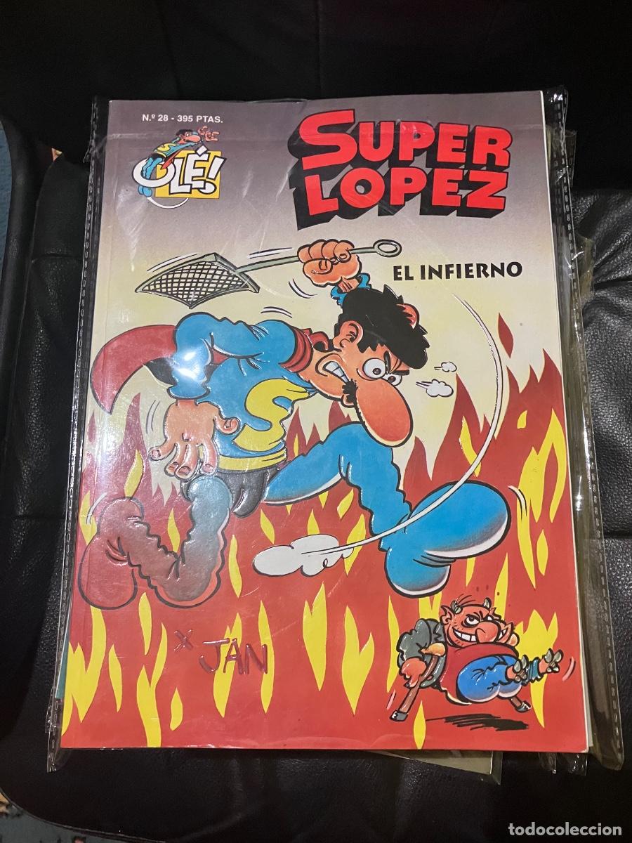 C&oacute;mics: SUPER LOPEZ SUPERLOPEZ - OL&Eacute; FANS - LOTE DE 28 N&Uacute;MEROS - EDICIONES B - Foto 3
