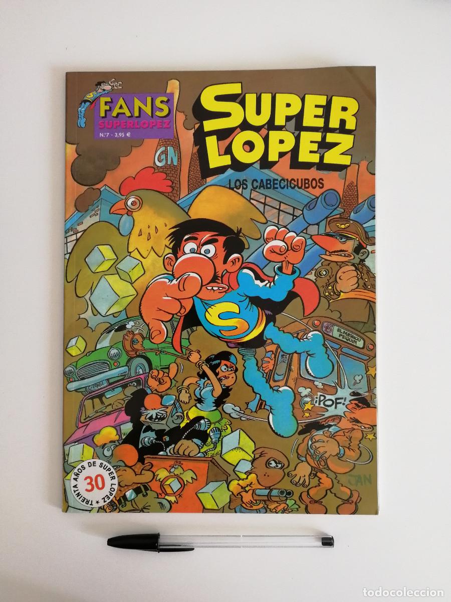 C&oacute;mics: COMIC - Fans Super L&oacute;pez - NUM. 7 - EDICIONES B - Los Cabecicubos - SUPERLOPEZ - Foto 1