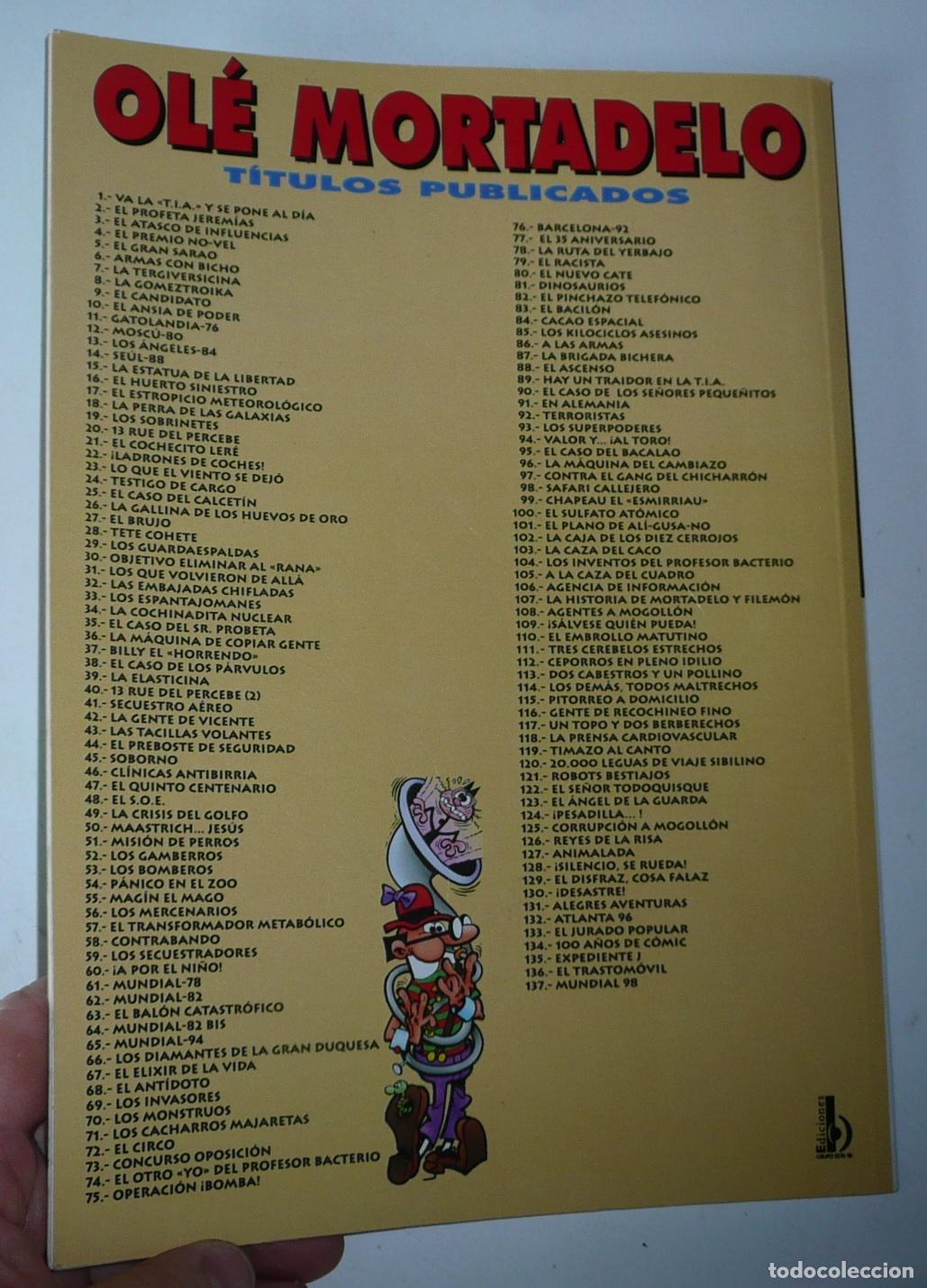 C&oacute;mics: Mortadelo y Filem&oacute;n &rdquo;Billy el Horrendo&rdquo; (Ol&eacute; N&ordm; 37, Ediciones B, 1998) - Foto 2