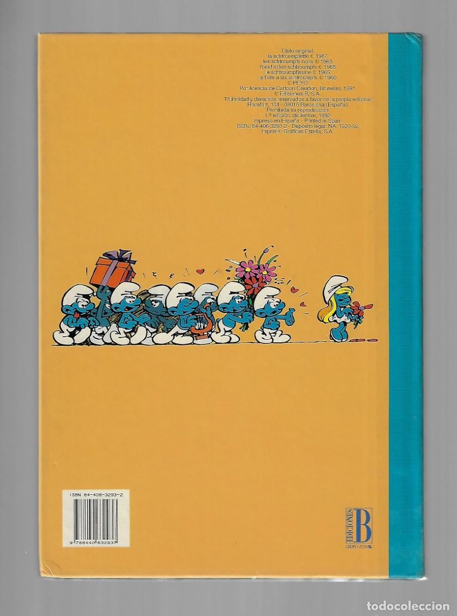 C&oacute;mics: Ediciones B. Ol&eacute;. Los pitufos. Tomo 2. Primera edici&oacute;n. - Foto 2