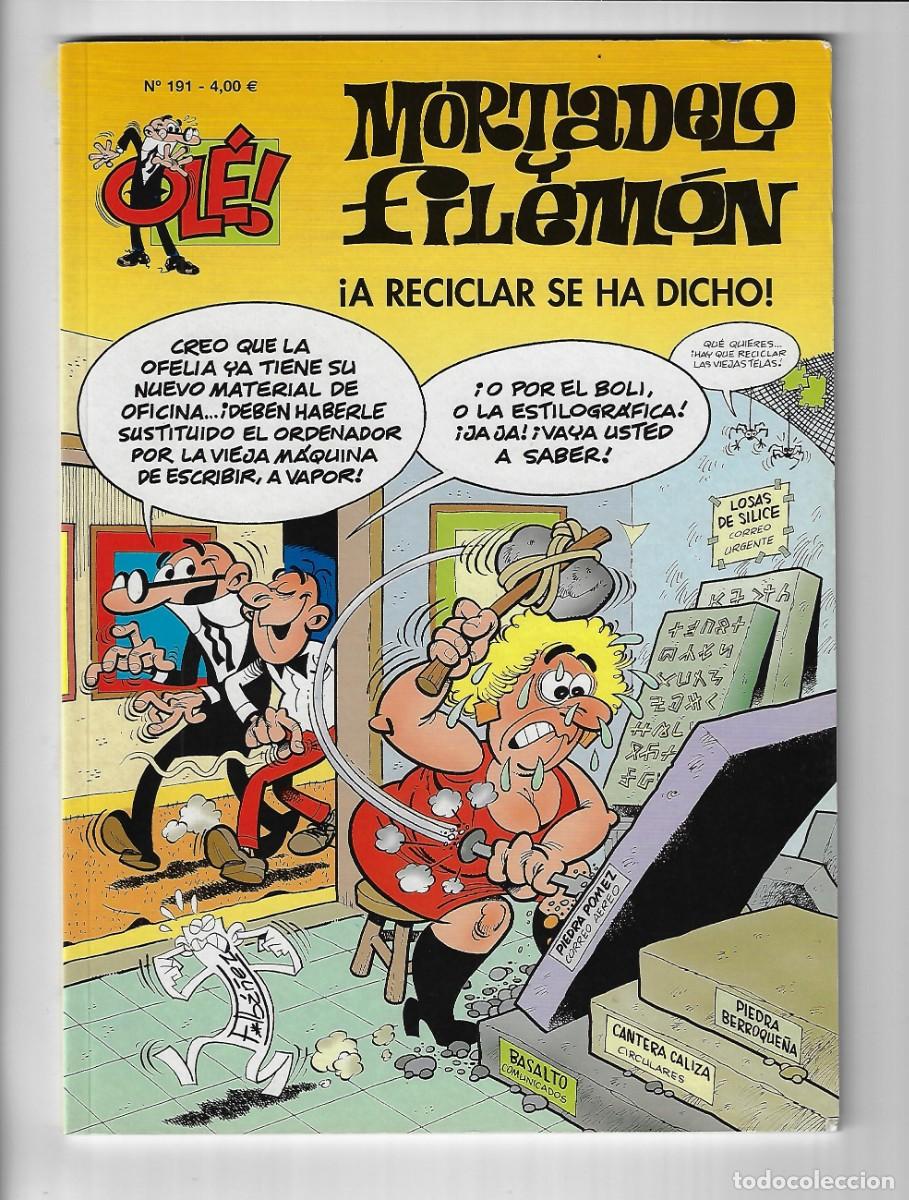 C&oacute;mics: Ediciones B. Colecci&oacute;n Ol&eacute; Mortadelo y Filem&oacute;n. 191 - Foto 1
