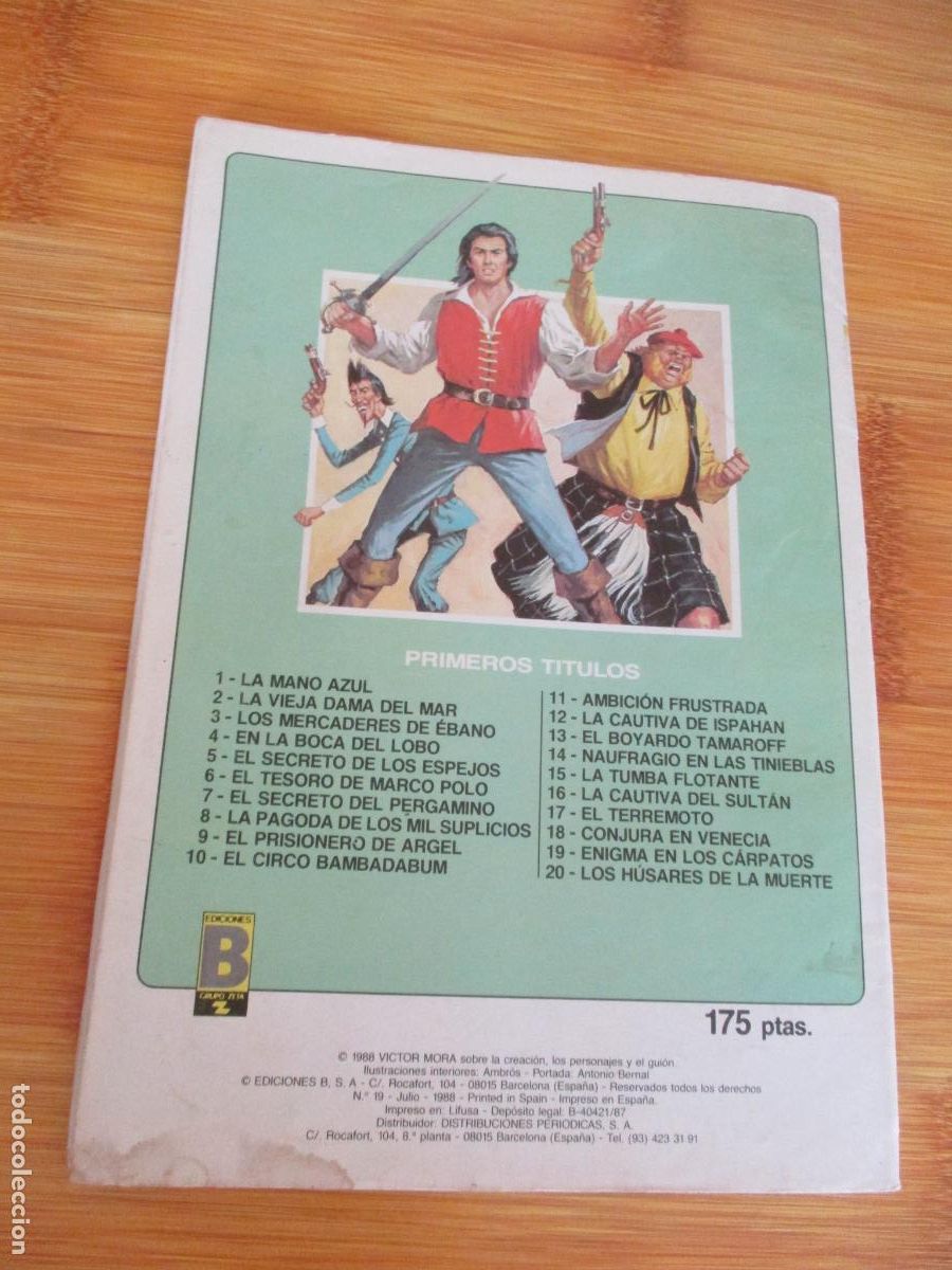 C&oacute;mics: EL CORSARIO DE HIERRO, N&ordm;, 19- , EDICIONES B- 1988 - Foto 3