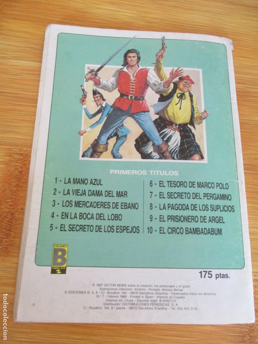 C&oacute;mics: EL CORSARIO DE HIERRO, N&ordm;, 7- , EDICIONES B- 1987 - Foto 5