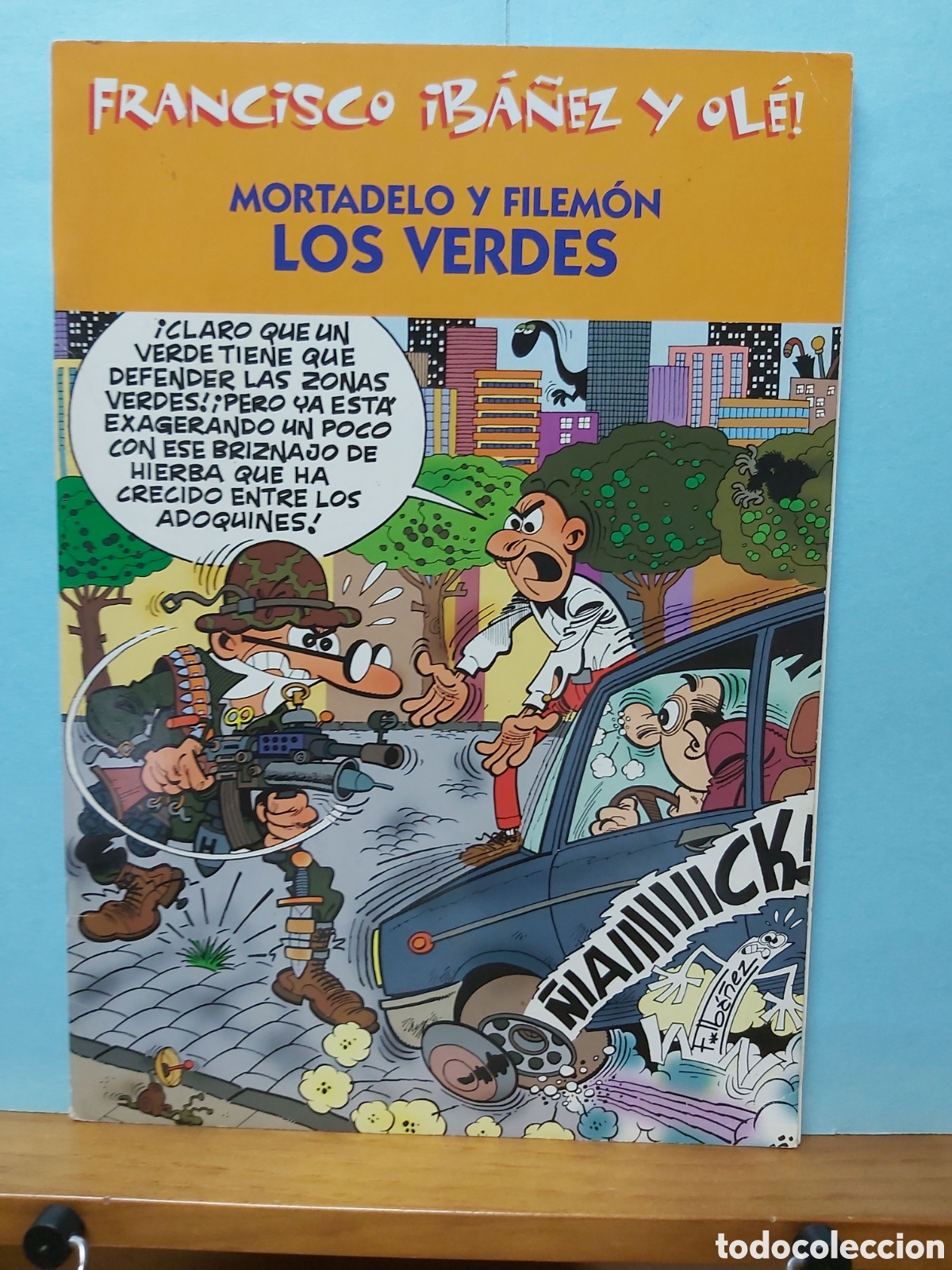 C&oacute;mics: S * FRANCISCO IBA&Ntilde;EZ Y OLE! * MORTADELO Y FILEMON , LOS VERDES * EDICIONES B - 2001 - Foto 1